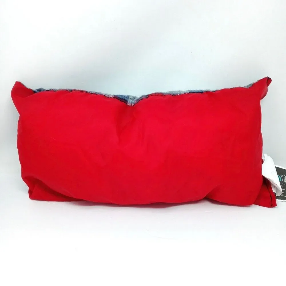 Vintage American Trailers Made in USA Camp Pillow Quallofil Packable Small